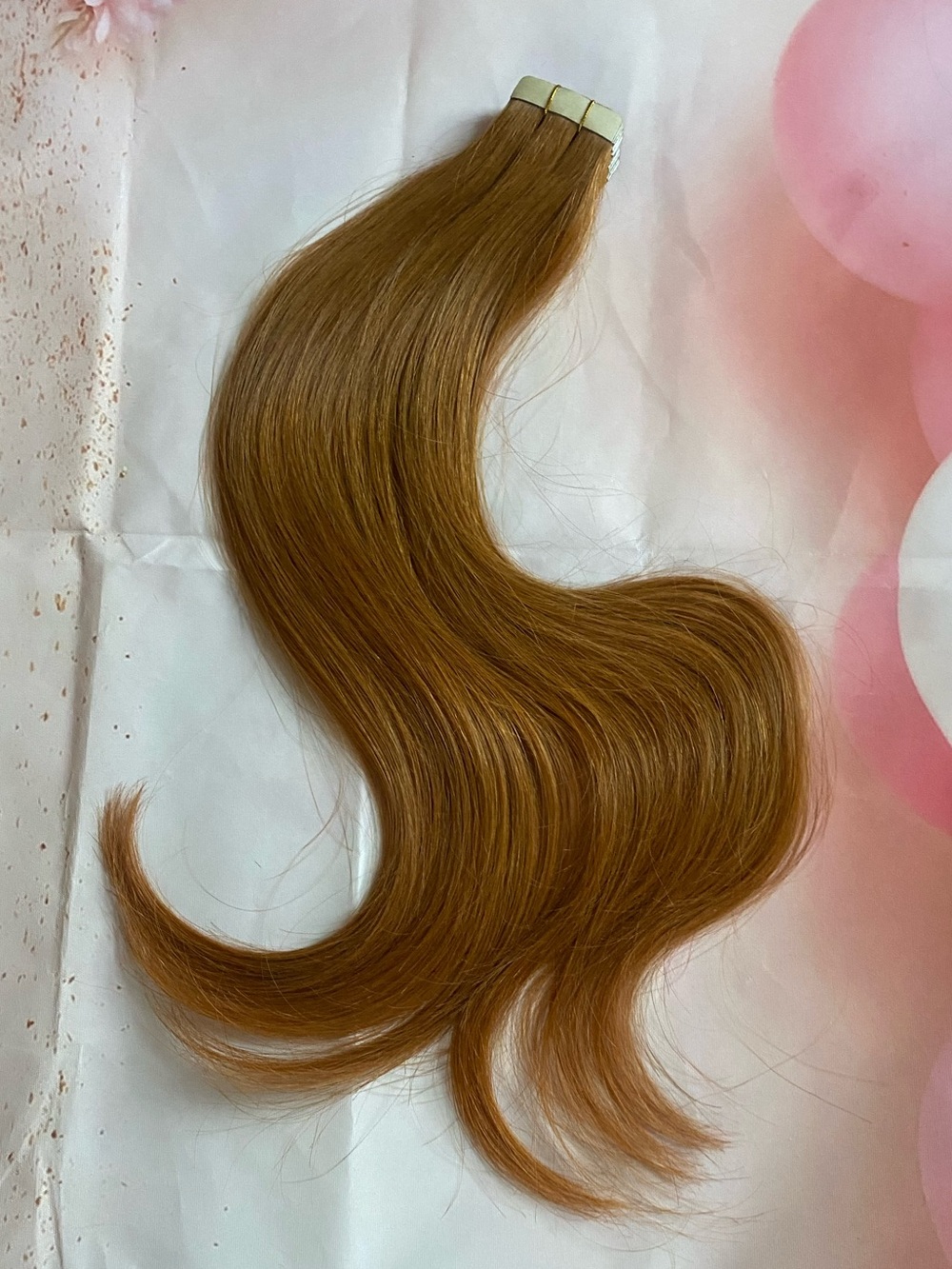 Doores 18” Tape-In Remy Human Hair Extensions #30 Light Brown 20 Pcs 50 Grams